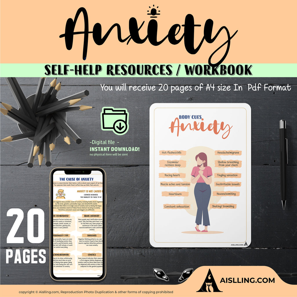 Anxiety Toolbox Workbook | Anxiety Worksheets for Teens & Adults