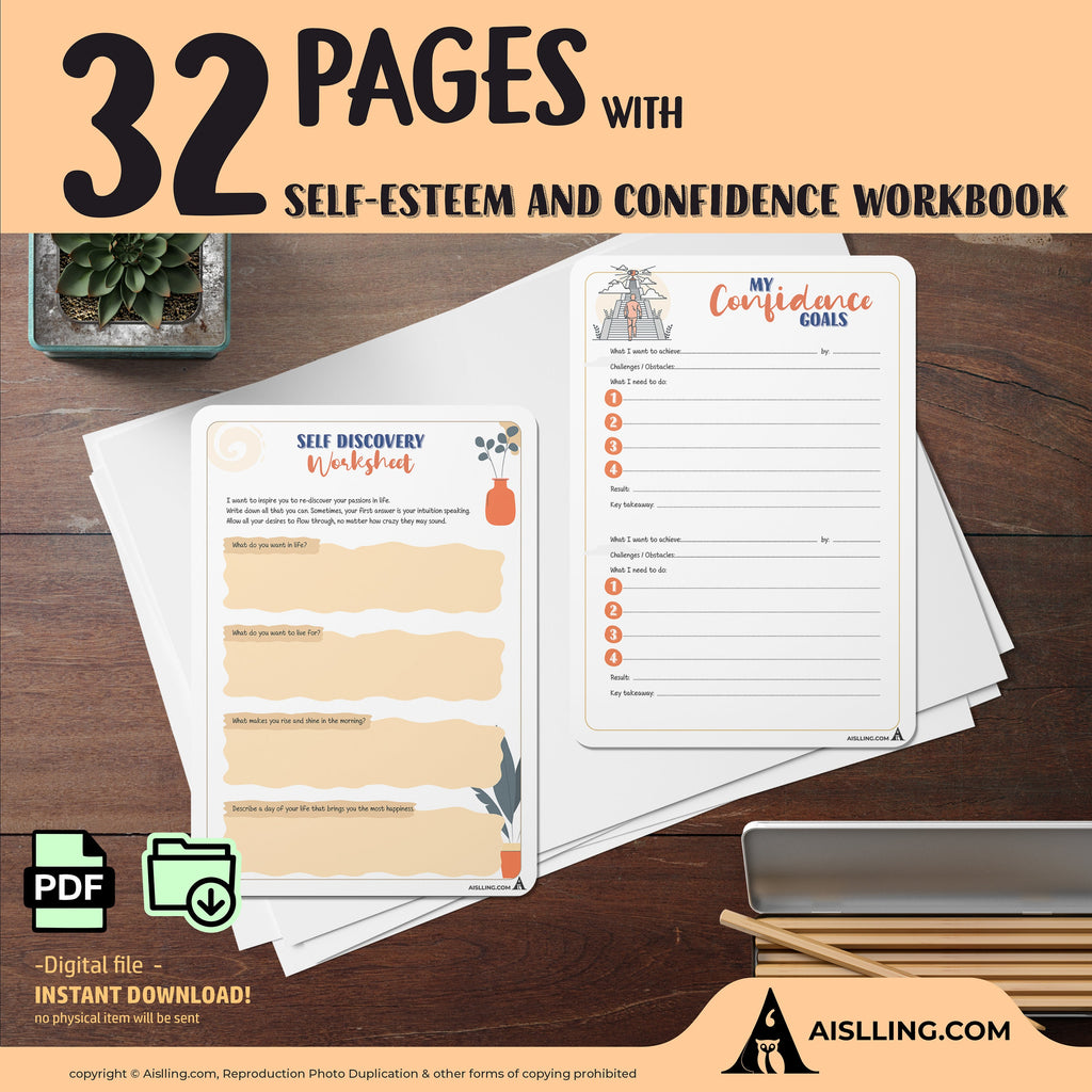 Aislling Design — The self, esteem Toolbox, self, love confidence activity, therapy worksheets, affirmation... | Mindfulness printable