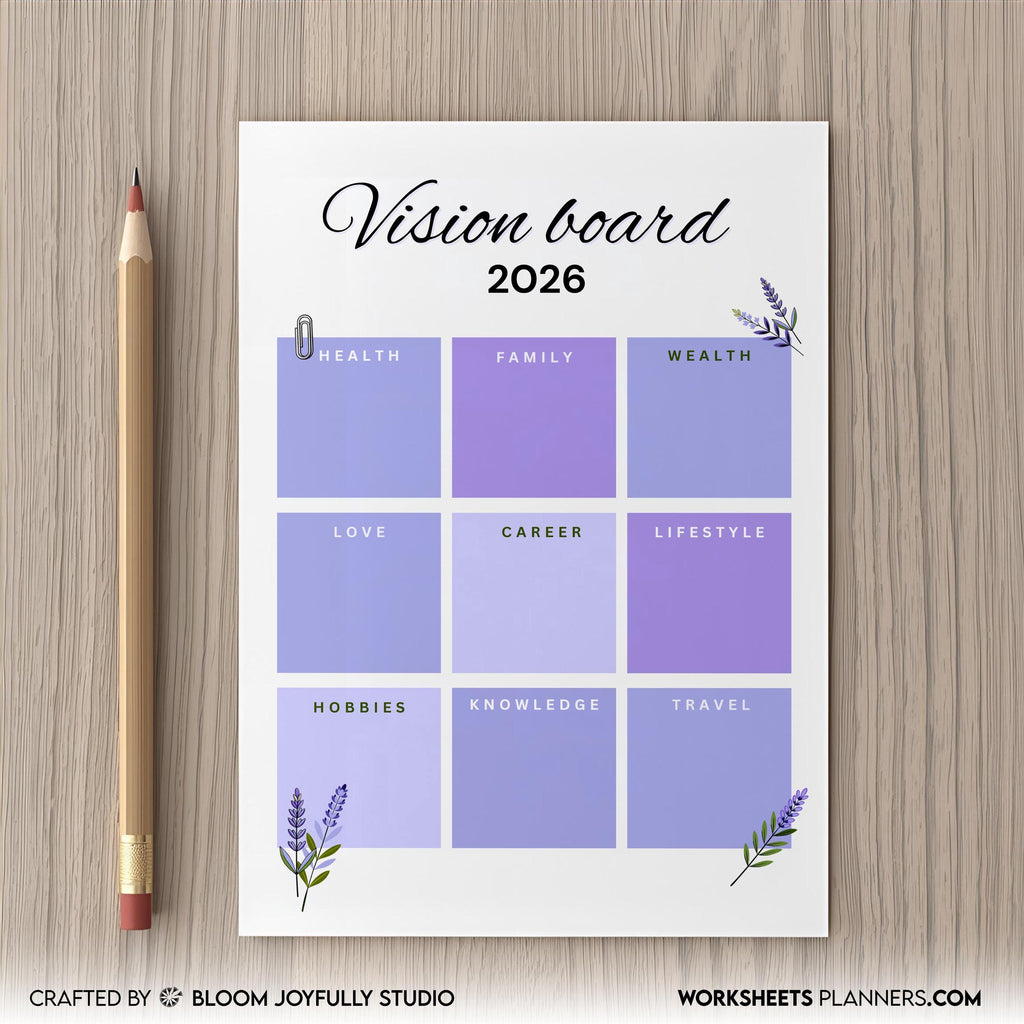 2026 Goals — 2026 My VISION BOARD, Health, Family, Wealth, Career, Travel, Love, Lifestyle, Hobbies, Knowle... | Aislling printable
