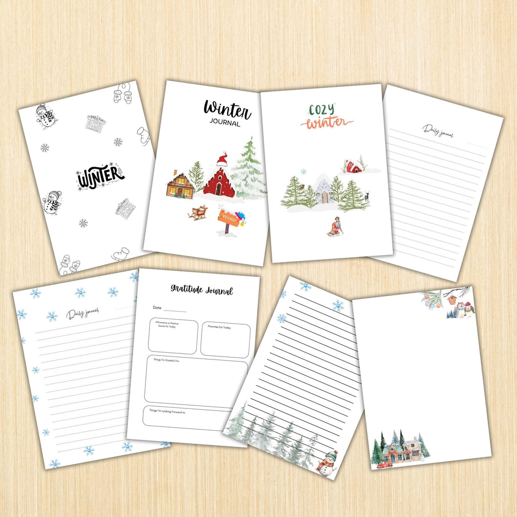 Cozy Winter Planner — WINTER Cozy Journal, Winter Self, care Journal Bundle, PRINTABLE Winter Wellness Jour... | Mindfulness printable