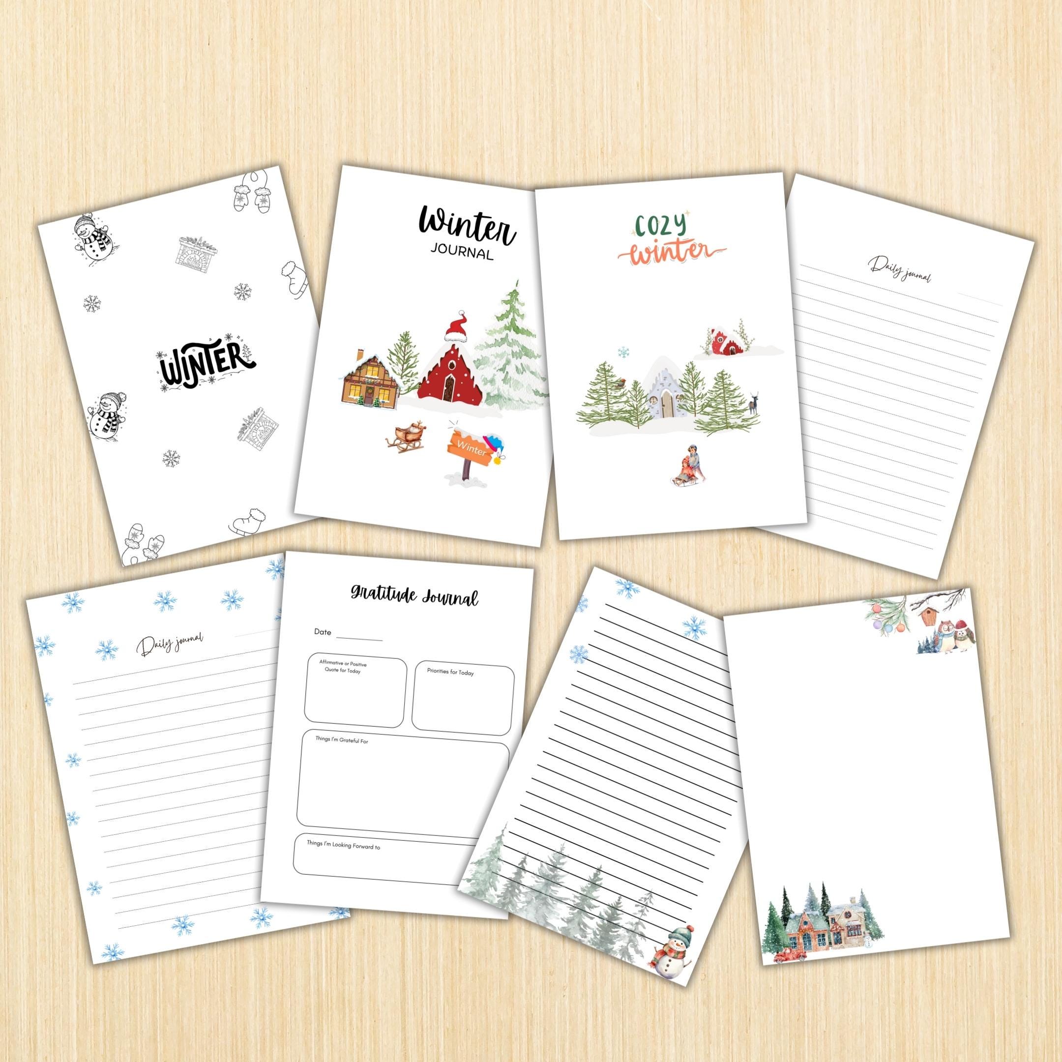 Cozy Winter Planner — WINTER Cozy Journal, Winter Self, care Journal Bundle, PRINTABLE Winter Wellness Jour... | Mindfulness printable