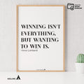 Aislling — Vince Lombardi Quote Poster: Winning Isn't Everything, Printable Motivational Art, Inspirational... | Aislling printable