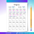 Body Weight Log — Weight Tracker PRINTABLE, Weigh, In Log, Weight Loss Planner, Fitness & Health Tracker, E... | Nutri Track printable