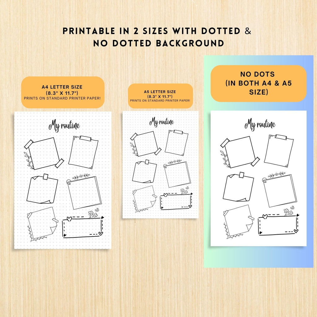 A5 Printable — My Daily Routine PRINTABLE, Daily Routine Planner, Routine tracker, Productivity Tracker, A4... | Bloom Joyfully printable
