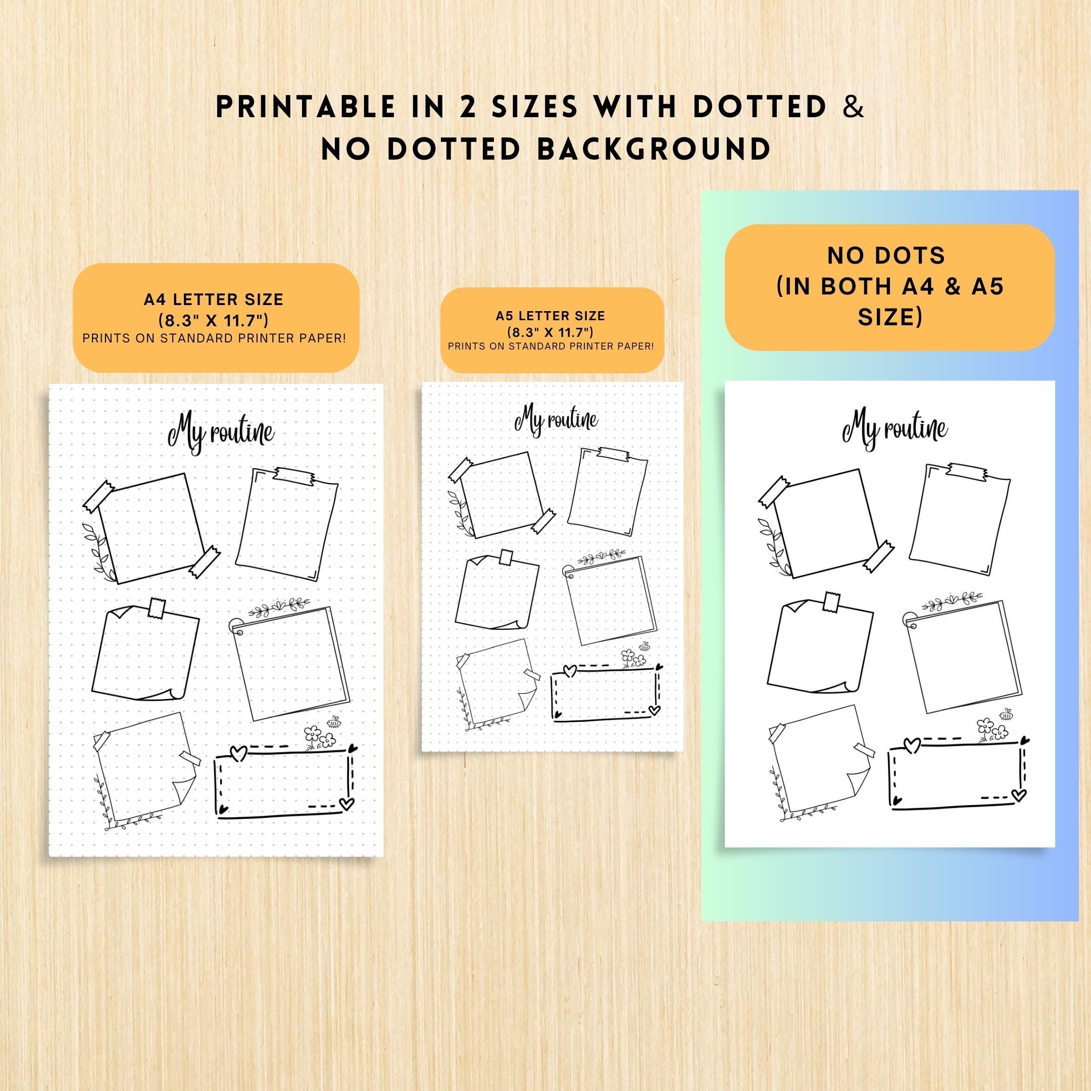 A5 Printable — My Daily Routine PRINTABLE, Daily Routine Planner, Routine tracker, Productivity Tracker, A4... | Bloom Joyfully printable