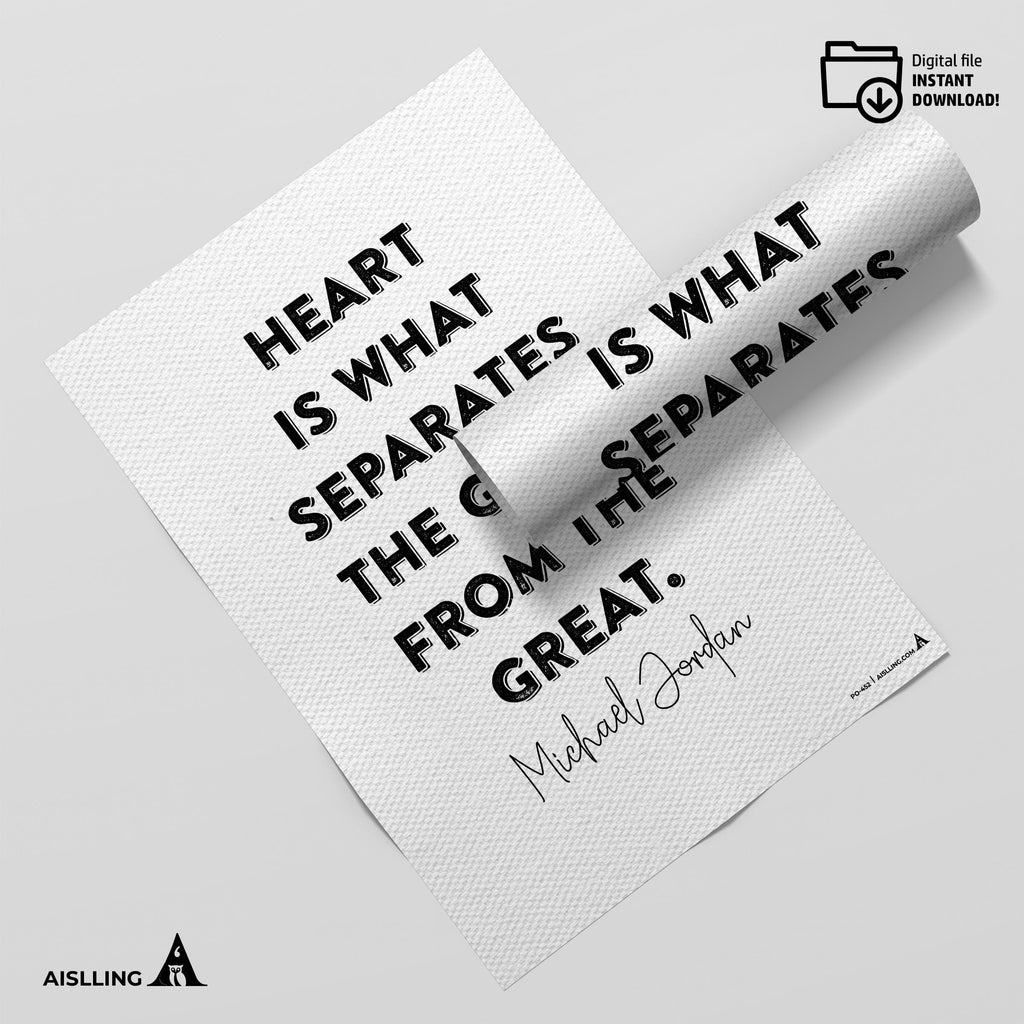 Aislling — Michael Jordan Quotes Digital Printable Wall Art Inspirational Quotes Jordan Mentality Poster Ba... | Aislling printable