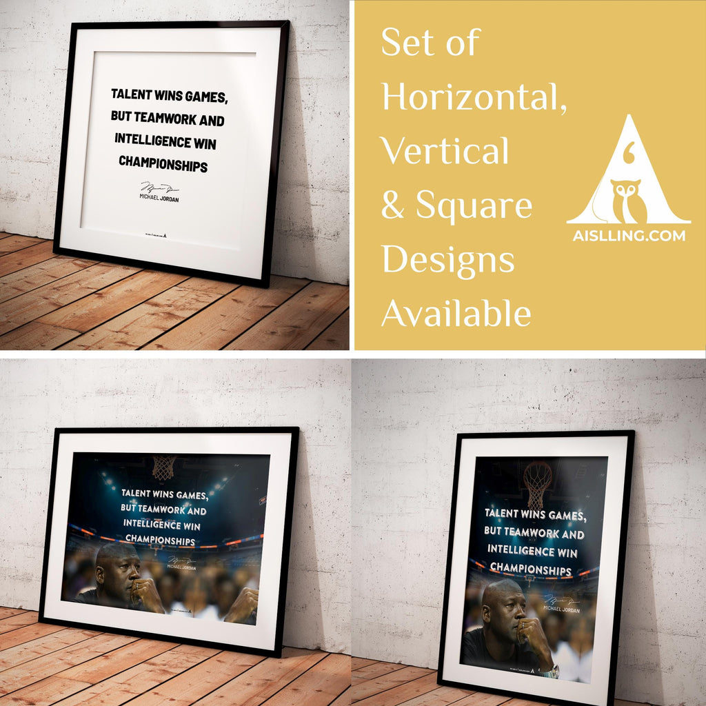 Basketball Art — Michael Jordan Motivational Quote Art: Basketball Sports Decor (Digital Download) | Aislling printable