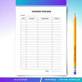 Budget Planner — Expense Tracker PRINTABLE, Monthly Expense Log and Budget Planner, Daily & Monthly Expense... | Bloom Joyfully printable