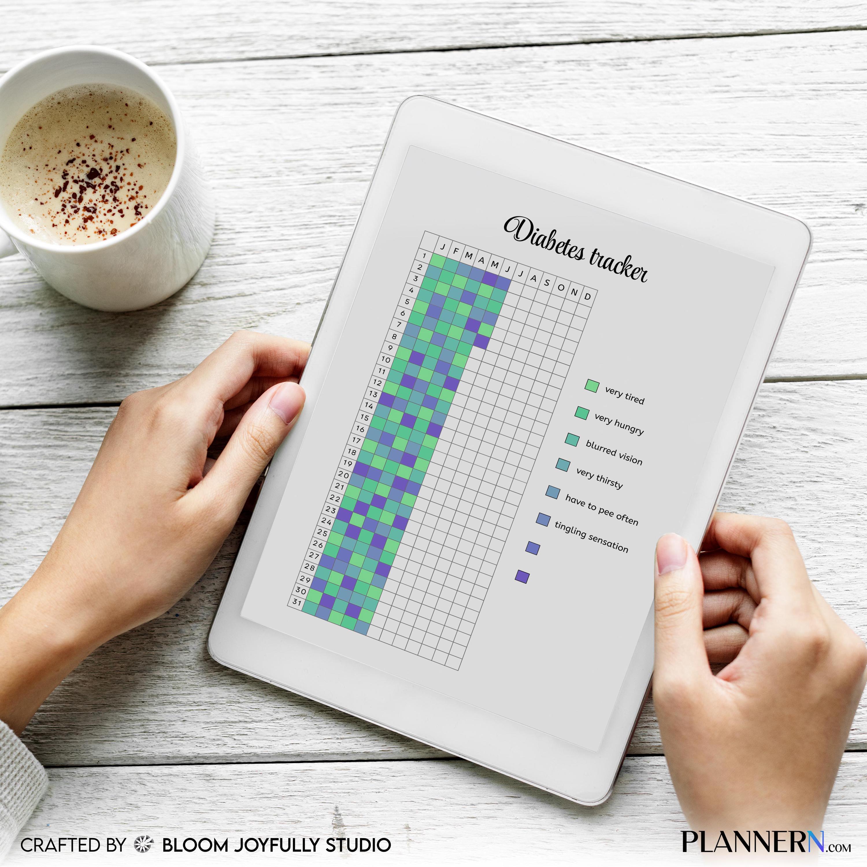 Blood Glucose Log — Diabetes Tracker PRINTABLE – Blood Sugar Log, Diabetes Log, Health Tracker, Diabetes Tr... | Nutri Track printable