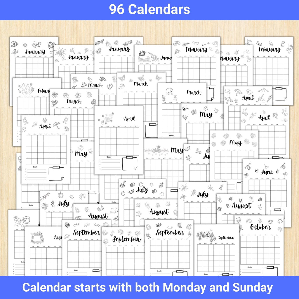2026 Planner — 2026 BIG CALENDAR Bundle, Digital Planner Pages, Printable CALENDAR Planner, Printable Journ... | Bloom Joyfully printable