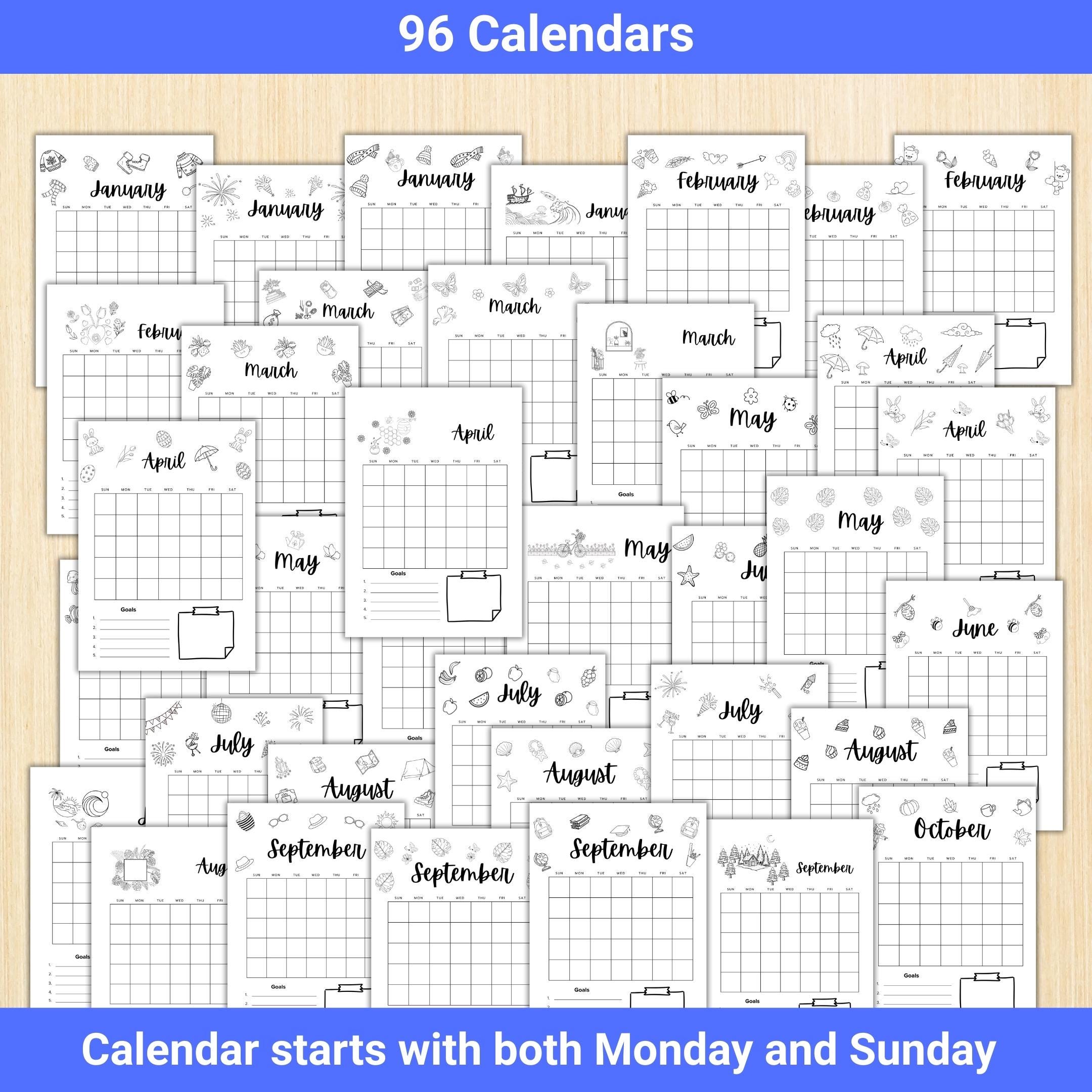 2026 Planner — 2026 BIG CALENDAR Bundle, Digital Planner Pages, Printable CALENDAR Planner, Printable Journ... | Bloom Joyfully printable
