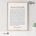 Daring Greatly — The Man In The Arena PRINTABLE, Inspirational QUOTE, Motivational POSTER, Office Wall, Man... | Aislling printable