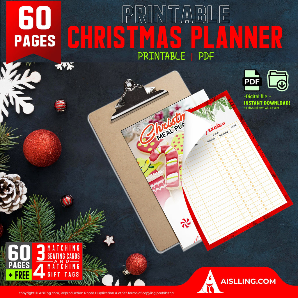Chrismtas Gift List — Printable Christmas Planner Printable, Christmas Gift List Editable, Fillable, PDF, C... | Bloom Joyfully printable