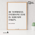 Aislling — Be yourself everyone else is already taken, Oscar Wilde Quote Poster Printable Motivational Art,... | Aislling printable