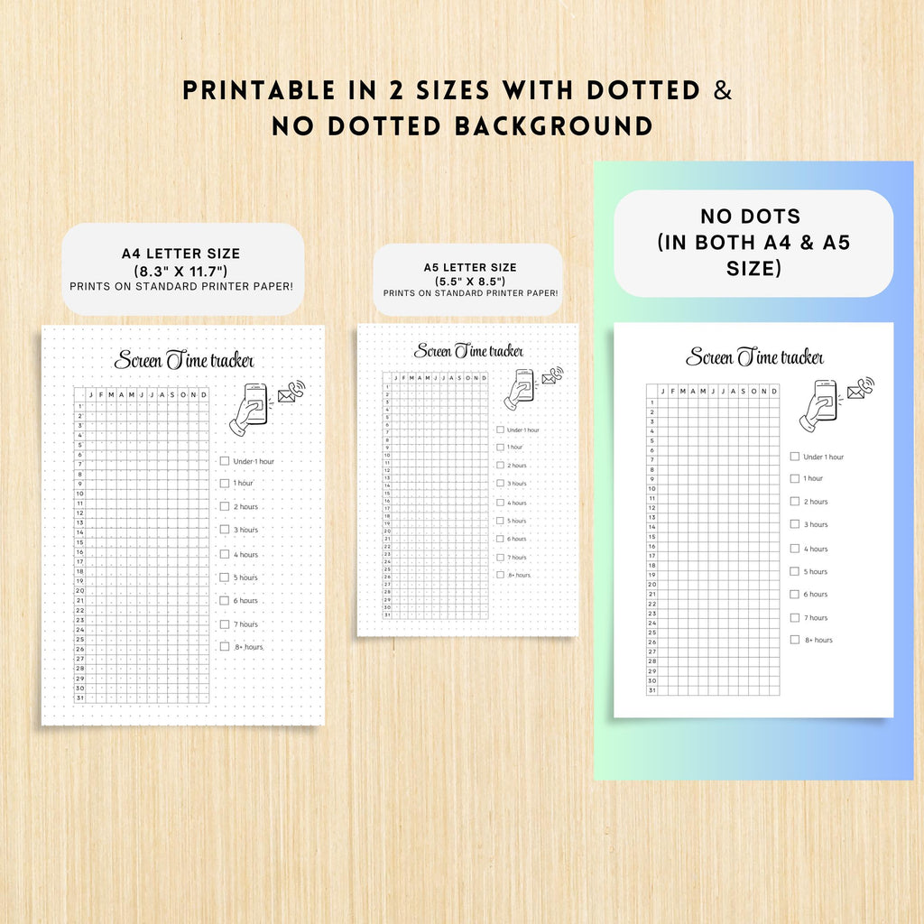 Adhd Tracker — Screen Time Tracker PRINTABLE, Digital Detox Planner, Reduce Phone Addiction, Productivity P... | Bloom Joyfully printable