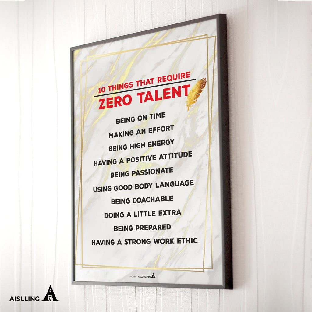 Aislling — Things That Require Zero Talent Quote, Printables, Inspirational Quote Poster, Motivational Art,... | Aislling printable