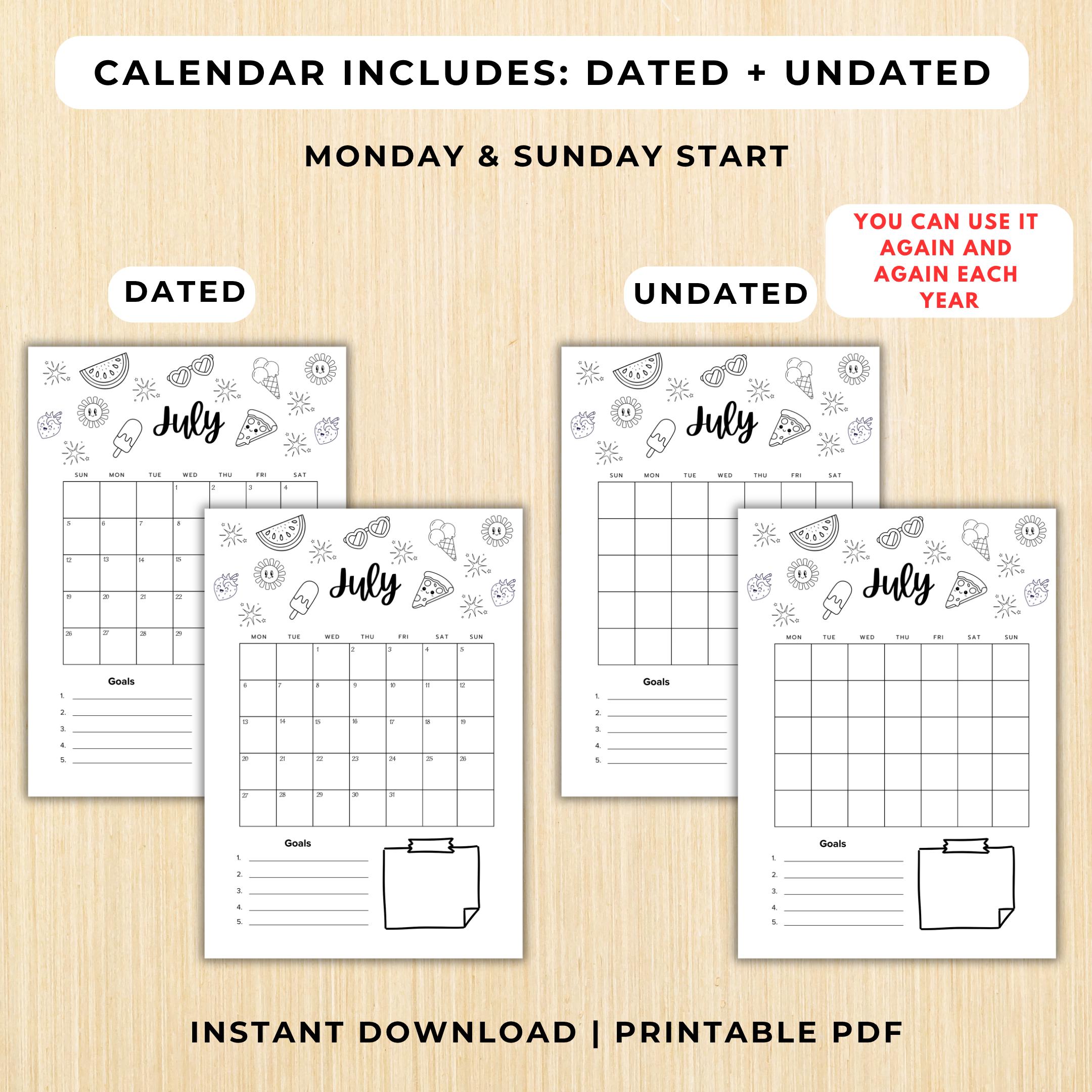 Budget Tracker — July Journal Bundle, Printable Journal pages, July Planner, July theme, July Journal, Habi... | Mindfulness printable