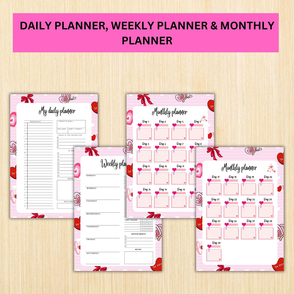 Aesthetic Planner — FEBRUARY Self, Love Bundle, Daily Reflection, Mental Health, Gratitude, Mood Tracker, A... | Mindfulness printable