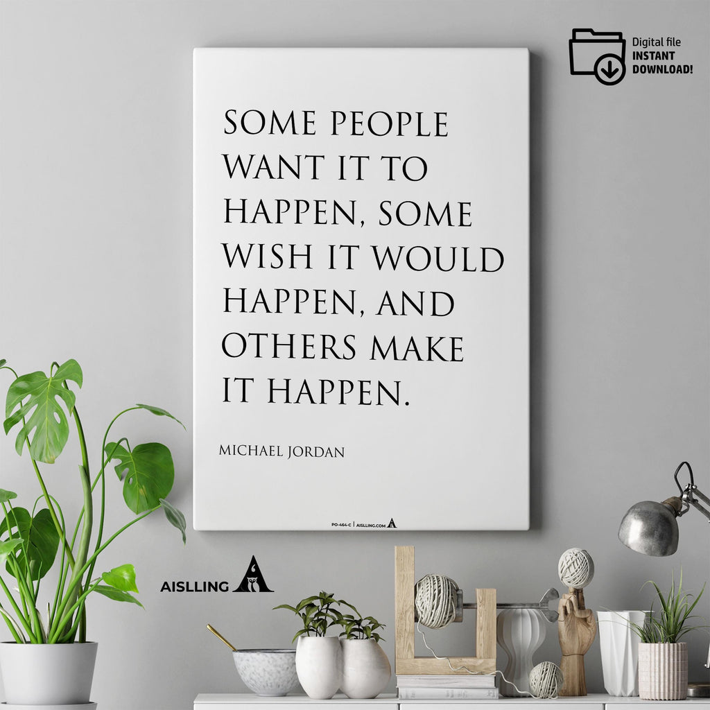 Air Jordan — Michael Jordan Quotes Digital Printable Wall Art Inspirational Quotes Jordan Mentality Poster ... | Aislling printable