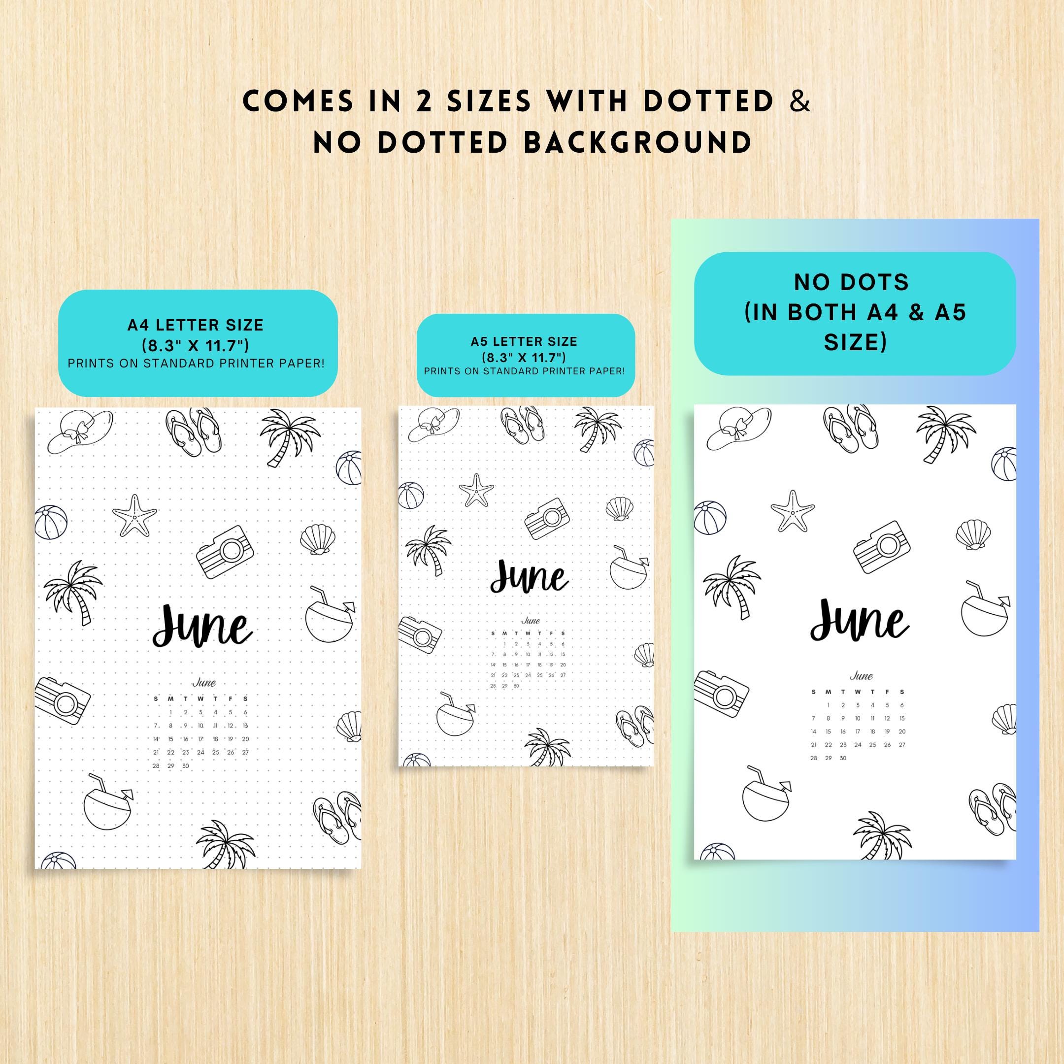 Budget Tracker — June Journal Bundle, Printable Journal pages, June Calendar, Habit Tracker, Monthly Tracke... | Mindfulness printable