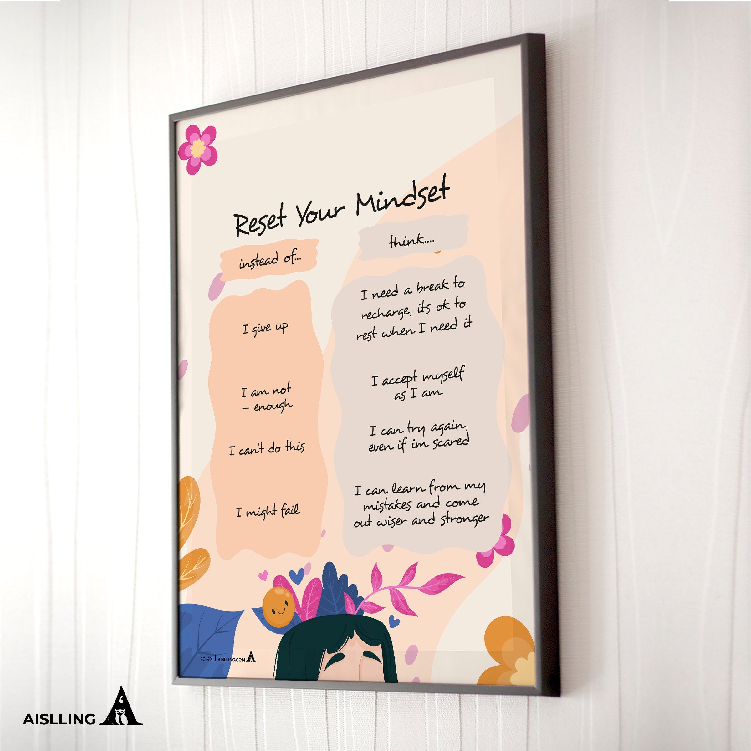 Aislling — Therapist Office Decor Social Worker Posters Therapy Wall Art Counselor Prints School Counseling... | Mindfulness printable
