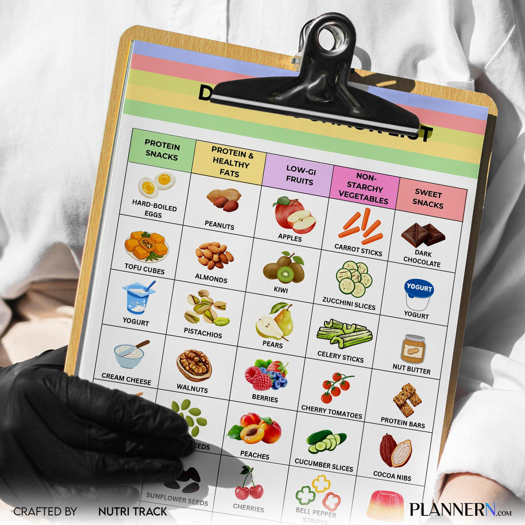 Blood Sugar Control — Diabetic Snack List Printable, Low Sugar Snack Ideas, Blood Sugar Friendly Snacks PDF... | Nutri Track printable