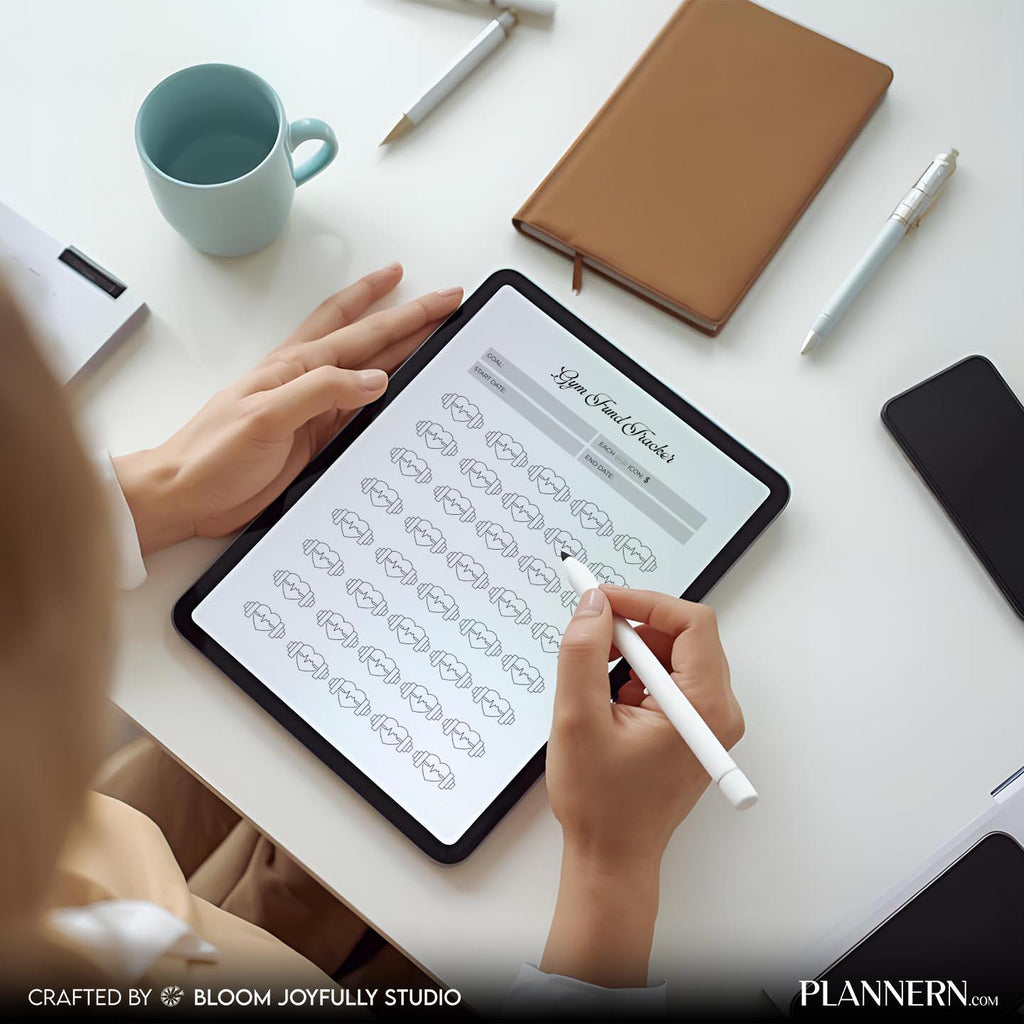 Budget Planner — Gym Fund Tracker PRINTABLE, Fitness Savings Tracker, Gym Membership Savings, Workout Budge... | Nutri Track printable