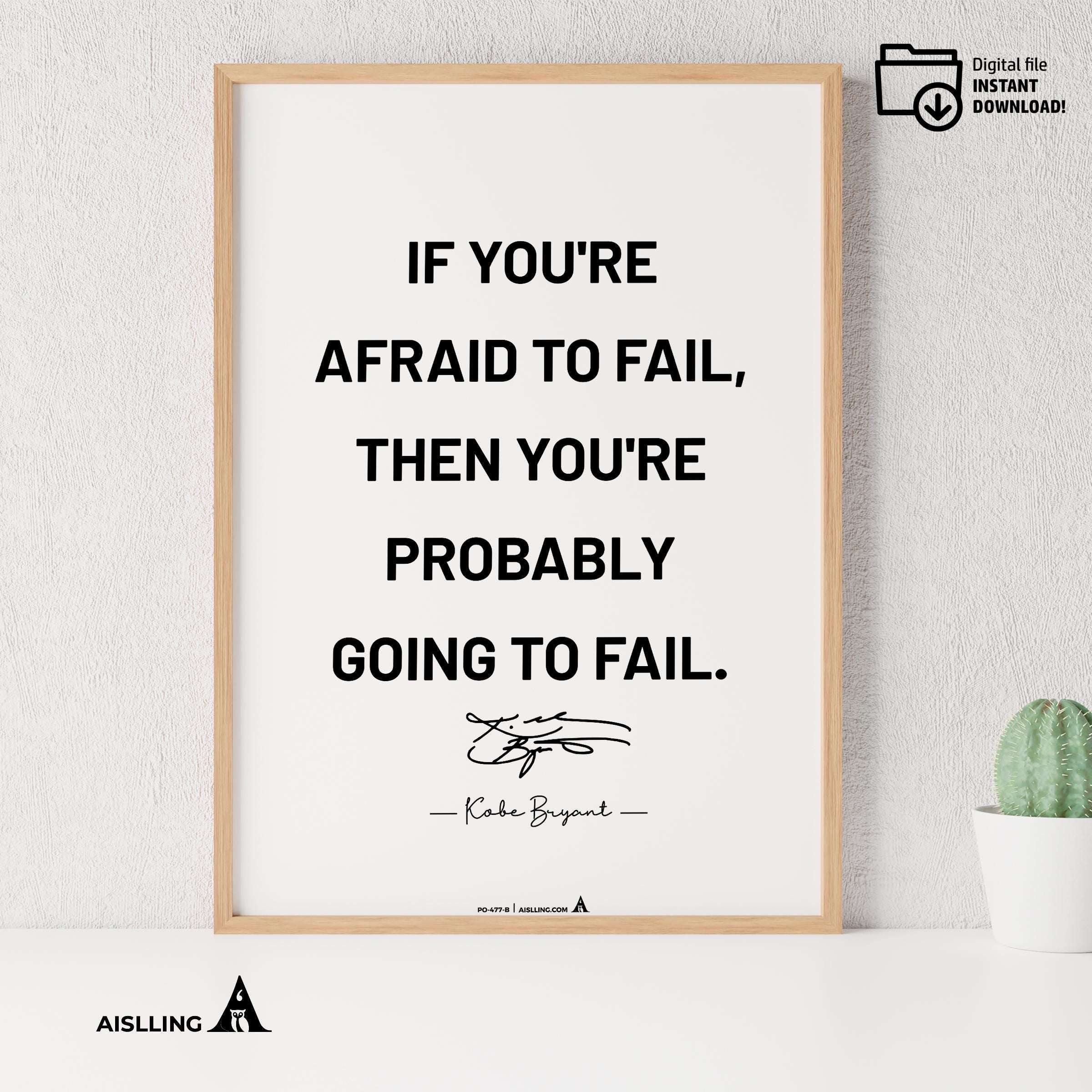 Aislling — Kobe Bryant Mamba Mentality Quotes, NBA Sports, Printable NBA Poster, Teenager kid basketball gi... | Aislling printable
