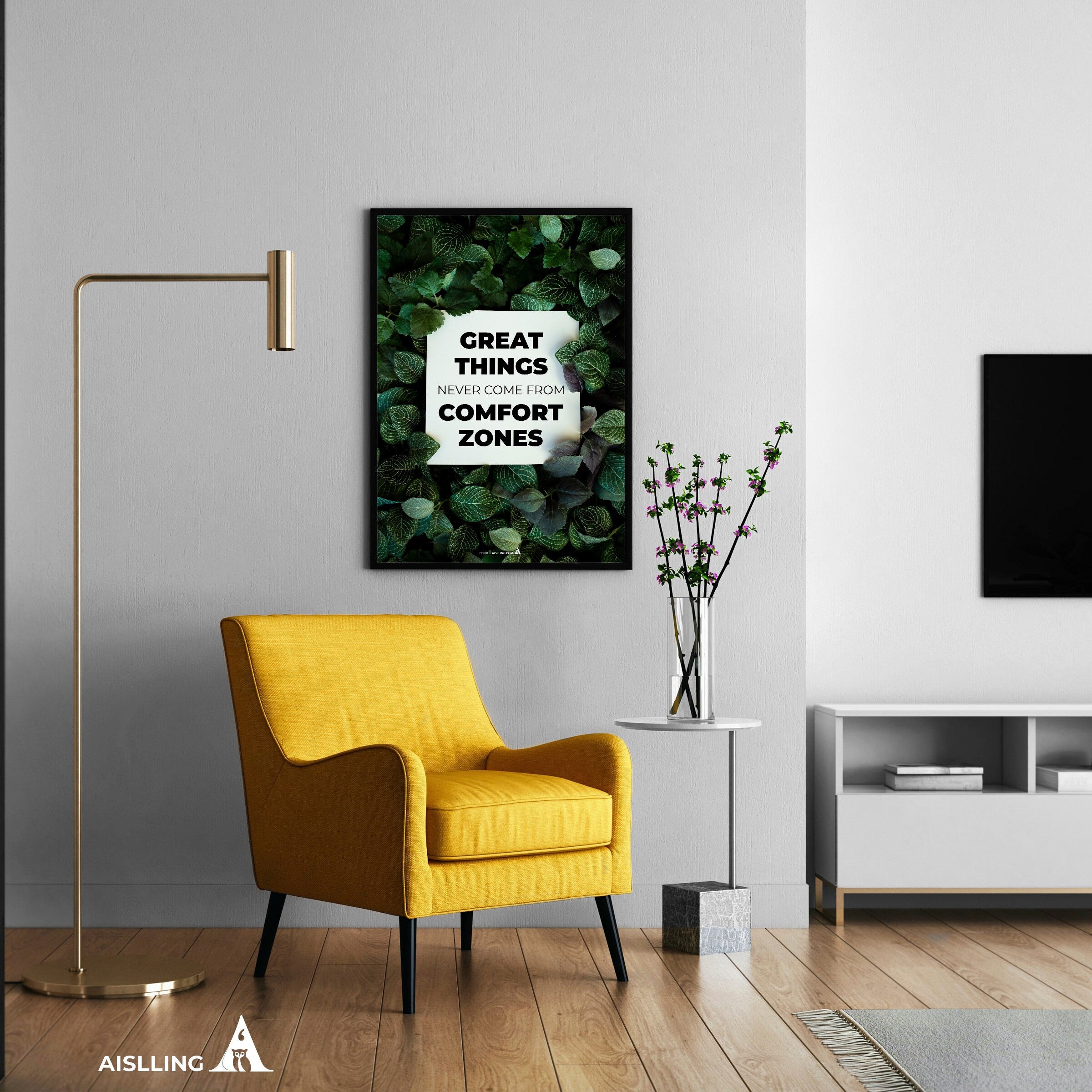 Aislling — Great Things Never Come From Comfort Zones Quote Poster Pintable's Inspirational Quote Poster Mo... | Aislling printable