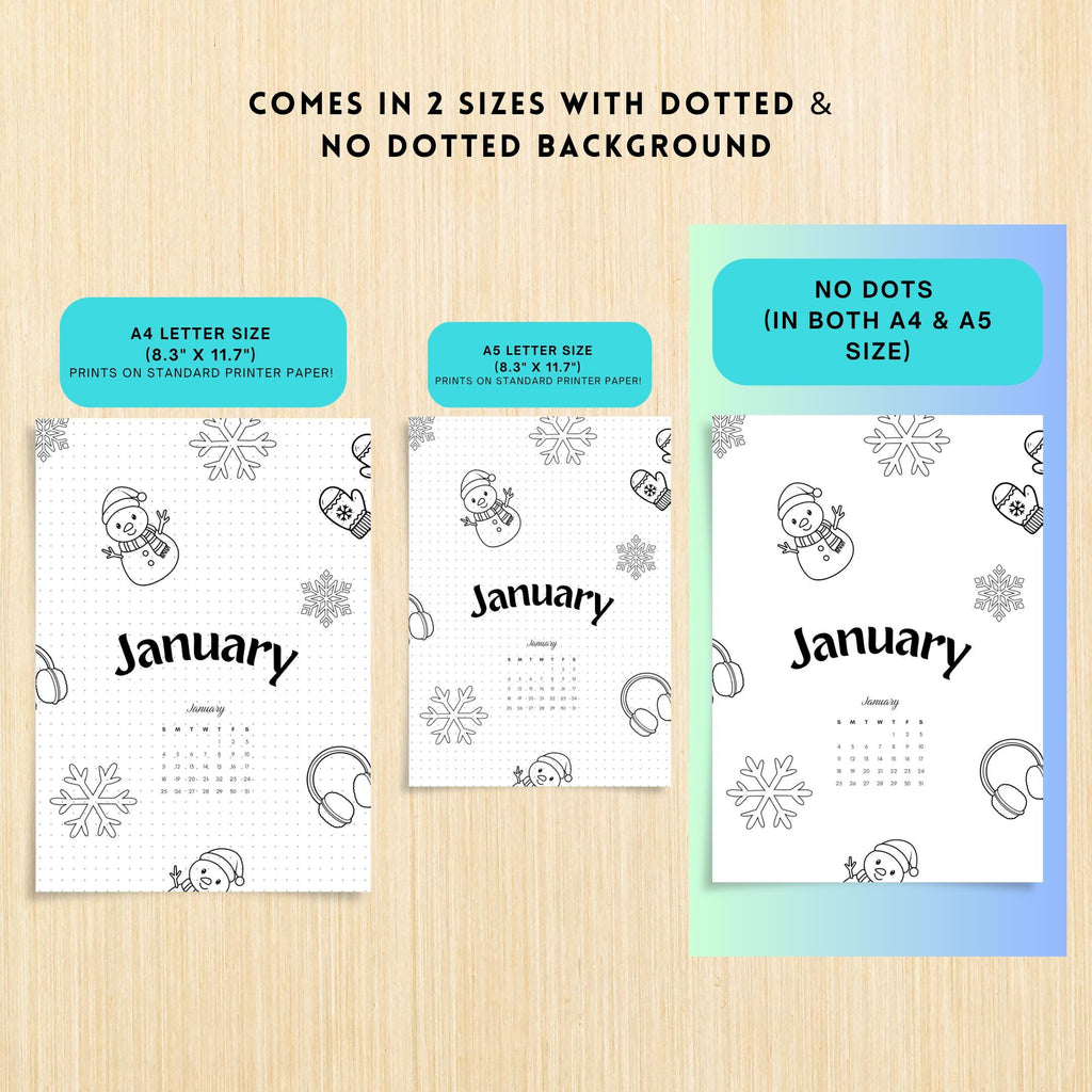Budget Tracker — January Journal Bundle, Printable Journal pages, Winter Planner, July Planner, Habit Track... | Mindfulness printable
