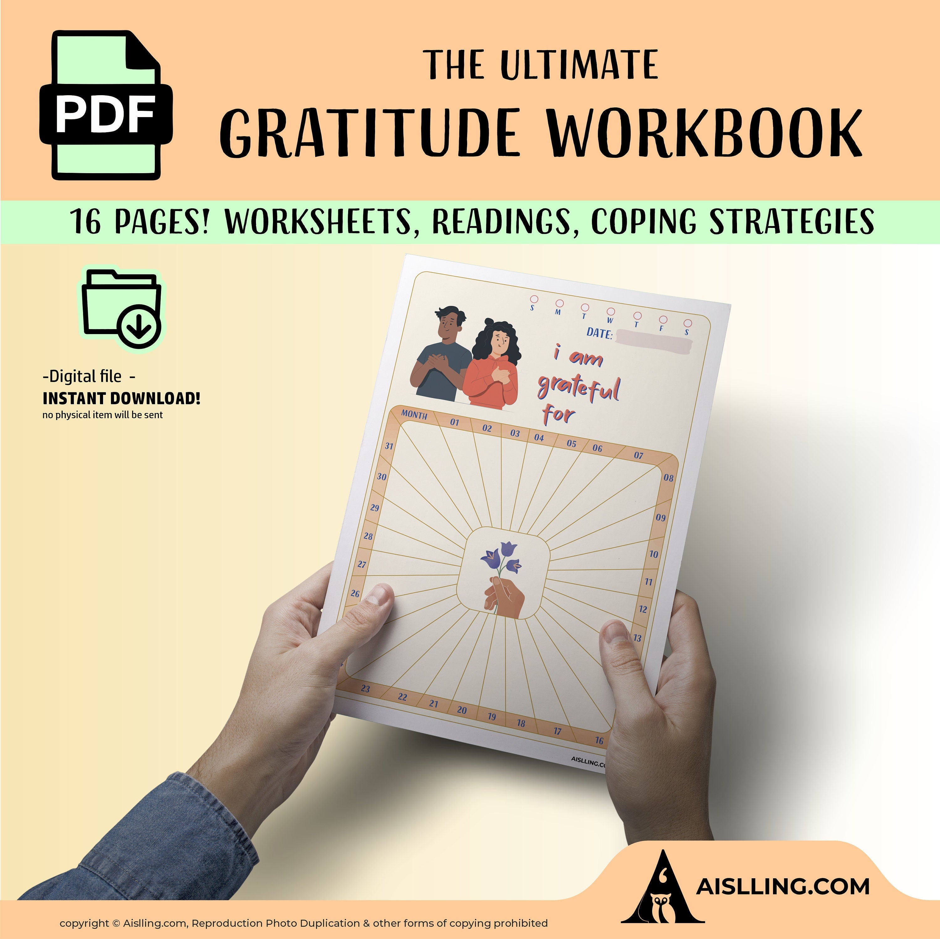 Adhd Worksheets — The Gratitude Journal worksheet begins with a one, page info sheet followed by several pa... | Mindfulness printable