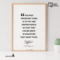 Aislling — Kobe Bryant Quote Poster: Black Mamba, Mamba Mentality (Digital Download) | Aislling printable