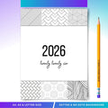 2026 Cover Pages — 2026 Bullet Journal Cover Page, PRINTABLE Title Page, 2026 Planner Cover, BUJO Cover Pag... | Bloom Joyfully printable