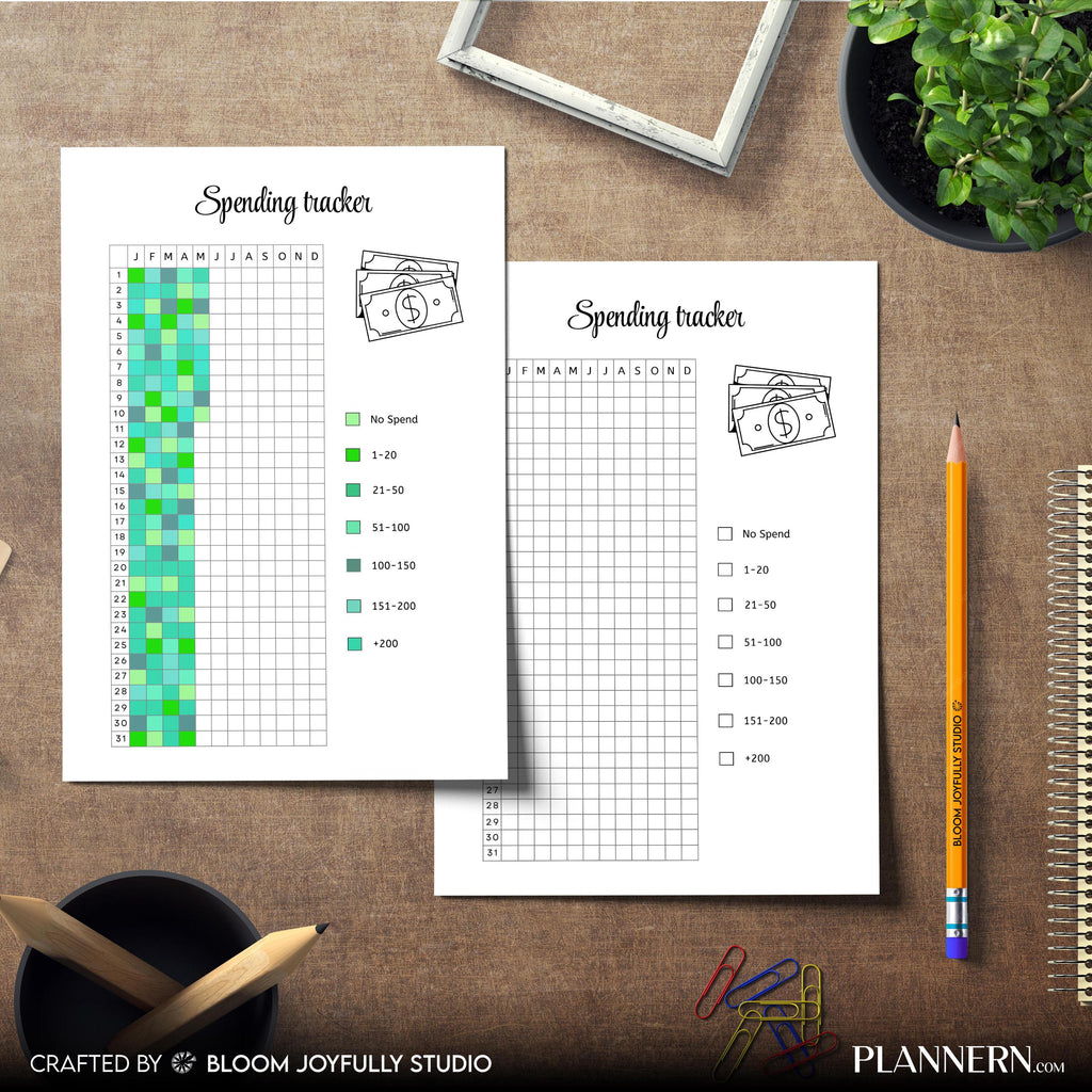 Budget Planner — Spending Tracker PRINTABLE, Finance Tracker, Expense Tracker, Money Spending, Money Log, P... | Bloom Joyfully printable