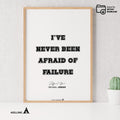 Athlete Wall Decor — Michael Jordan Motivational Quote Art: Basketball Sports Poster (Digital Download) | Aislling printable