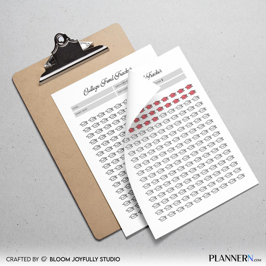 Budget Planner — College Fund Tracker Printable, Savings Goal PDF, College Savings Planner, Education Fund ... | Bloom Joyfully printable