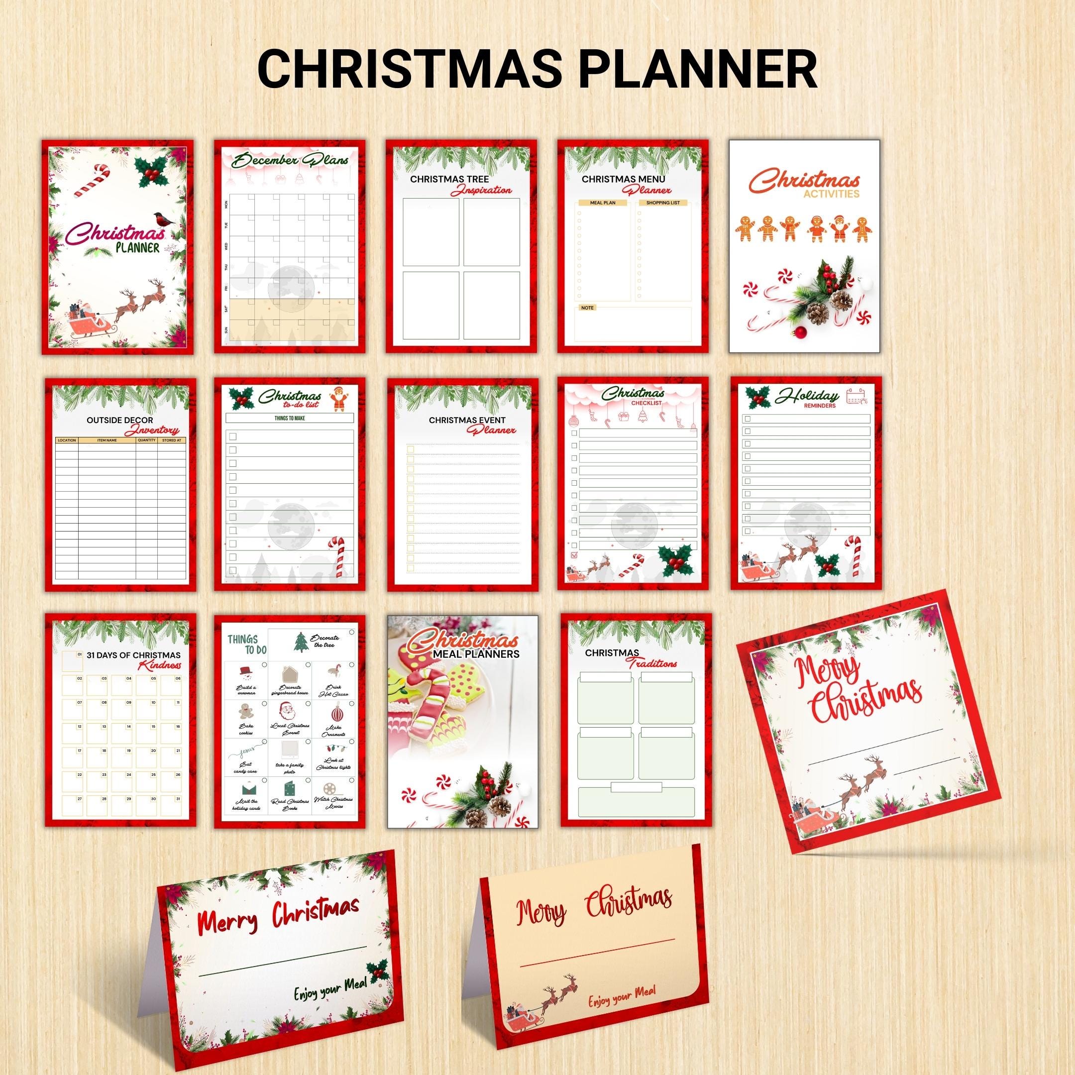 Christmas Budget — CHRISTMAS TRACKER BUNDLE, Printable Journal Pages, A4 Size | Bloom Joyfully printable