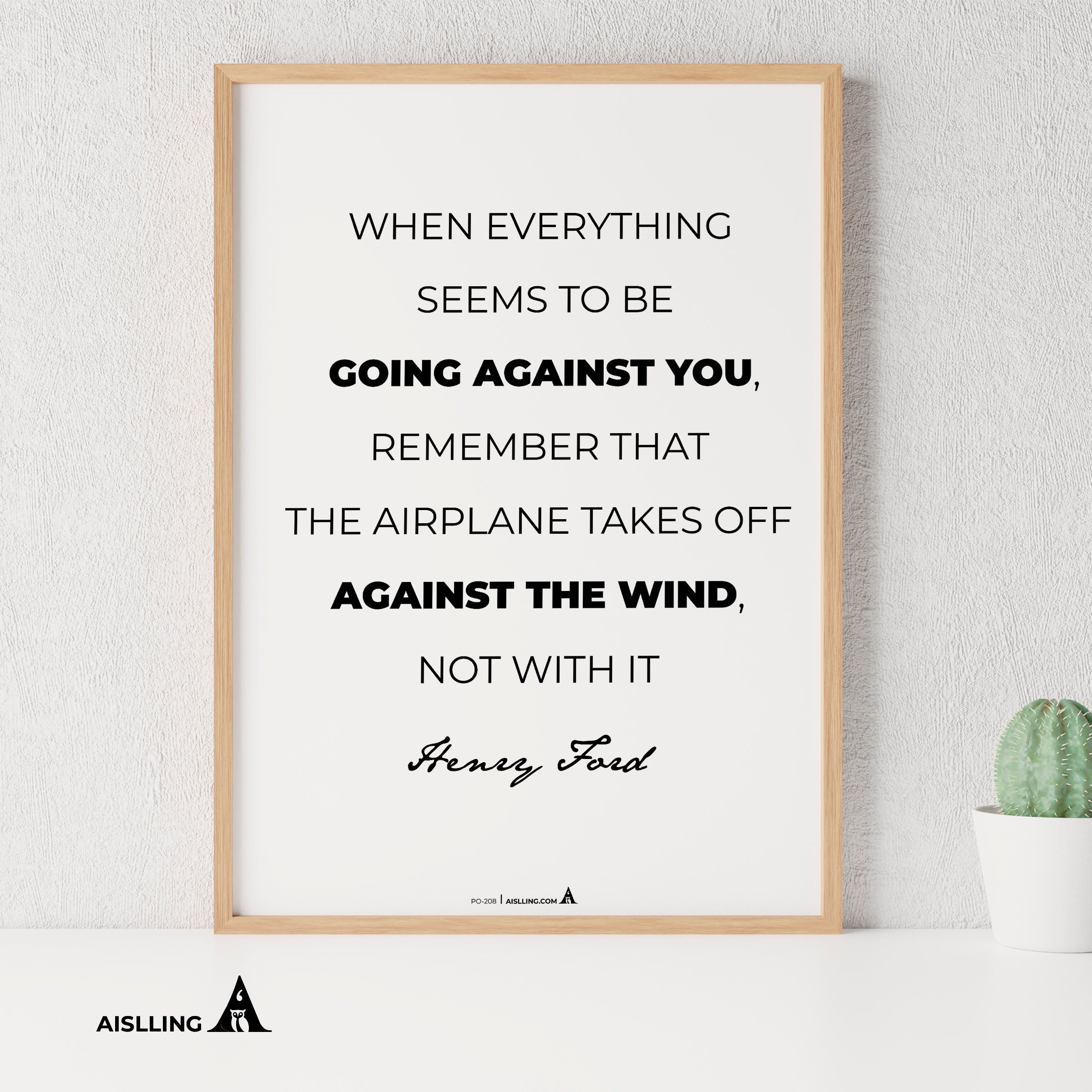 Aislling — When everything seems to be going against you, Henry Ford Quote Poster Printables Inspirational ... | Aislling printable