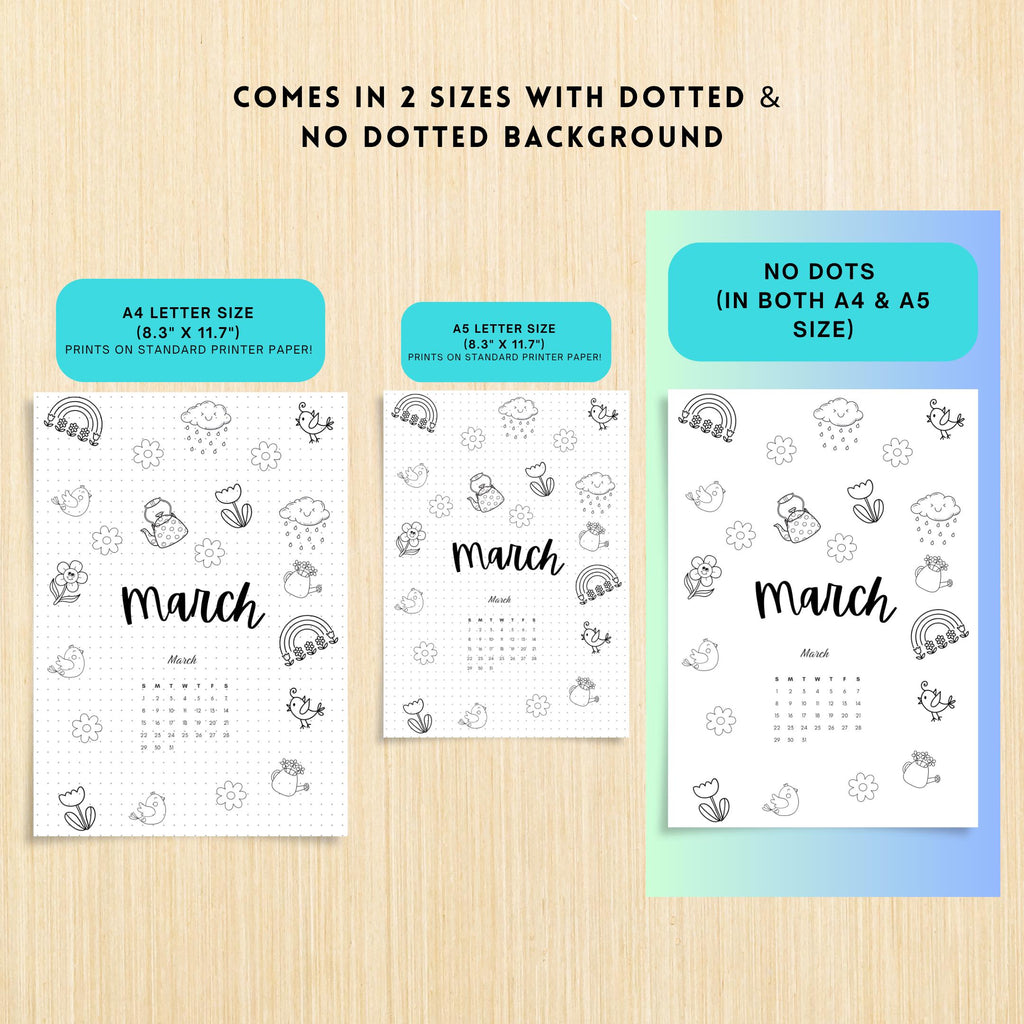 Budget Tracker — March Journal Bundle, March Planner Printable, March Calendar Agenda, St Patrick's Theme, ... | Mindfulness printable