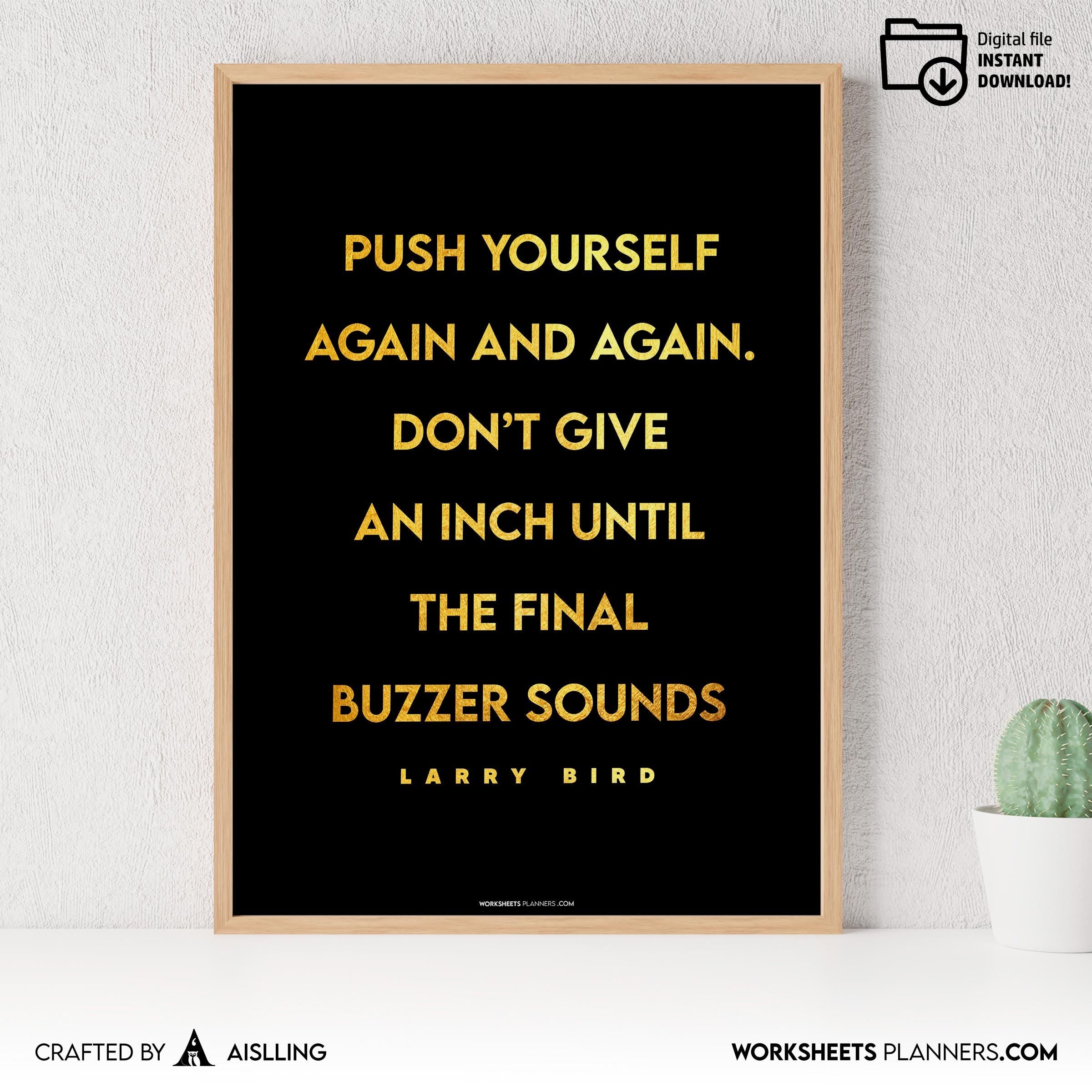 Aislling — larry bird Quotes Digital Printable Wall Art Inspirational Quotes Jordan Mentality Poster Basket... | Aislling printable