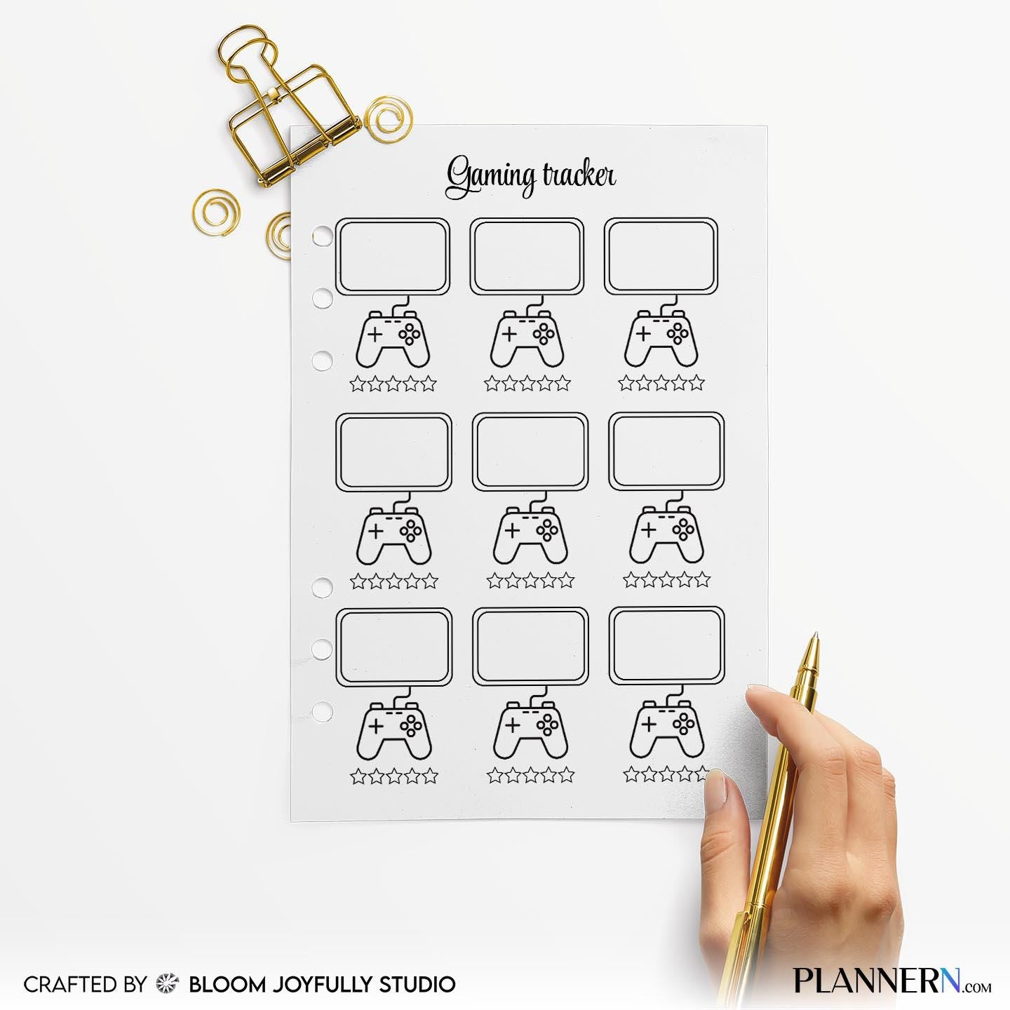 Backlog Tracker — Video Game Tracker PRINTABLE, Gamer Log Book, Game Completion Tracker, Gamer Planner PDF,... | Bloom Joyfully printable