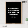 Basketball Art — Michael Jordan Motivational Quote Poster: Basketball Sports Art (Digital Download) | Aislling printable