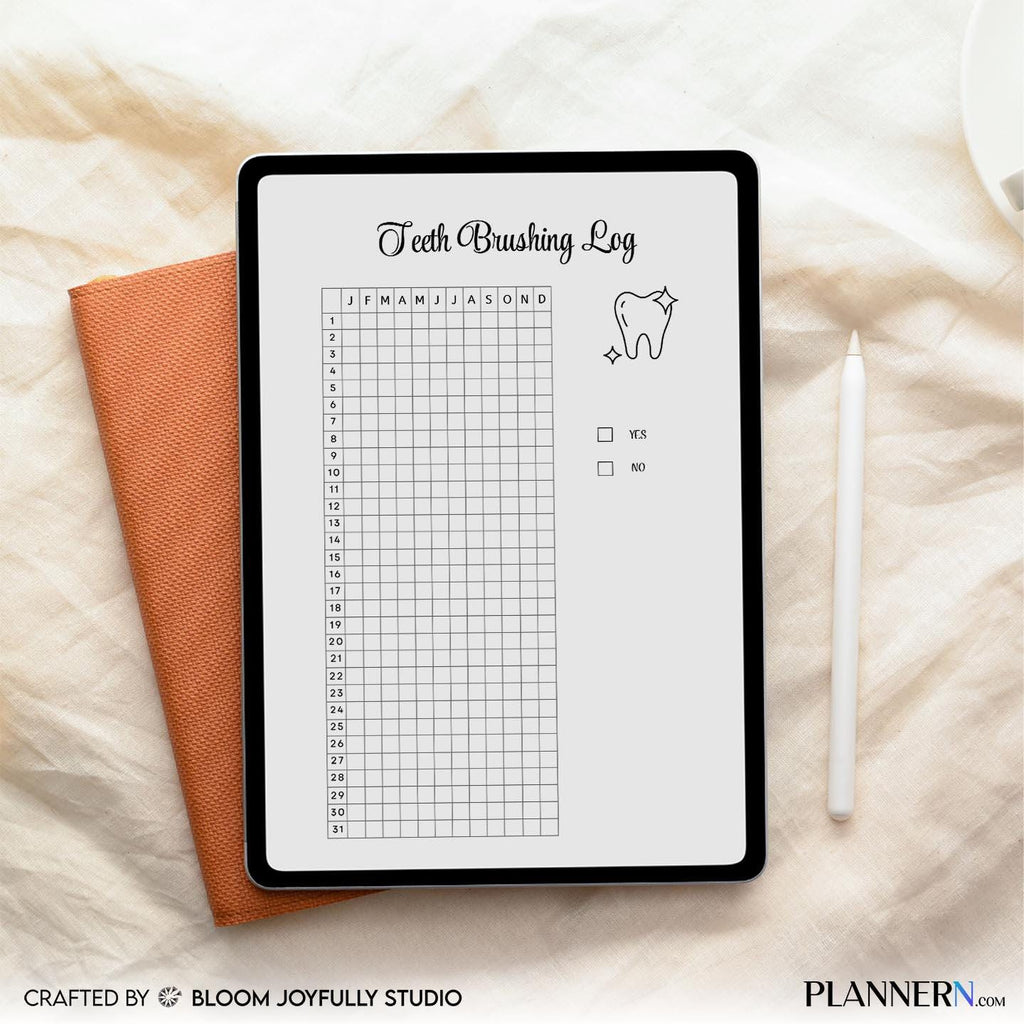 Brushing Reward — Tooth Brushing Tracker PRINTABLE, Healthy Habits, Kids and Adults Oral Care, Brushing Rou... | Bloom Joyfully printable