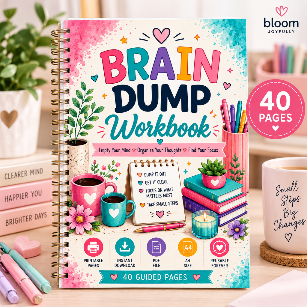 Brain Dump Workbook — Printable PDF — existing product preview 3