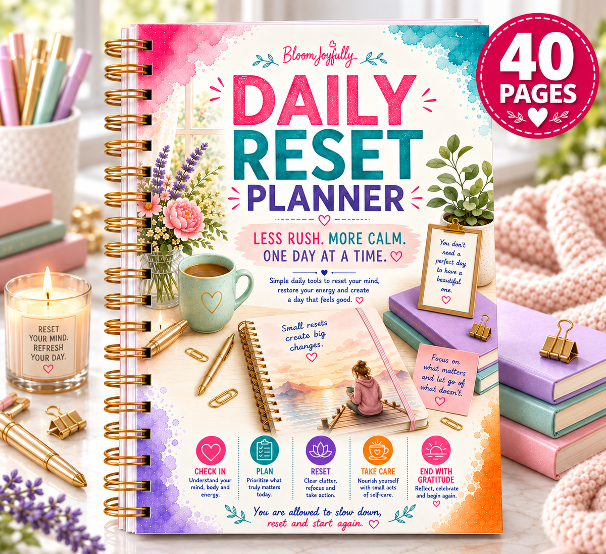 Daily Reset Planner — Printable PDF — existing product preview 1