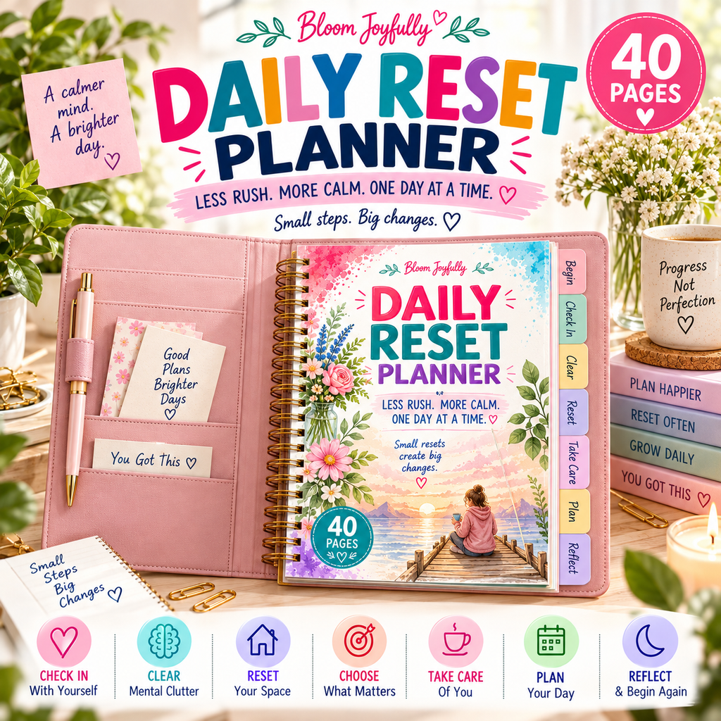 Daily Reset Planner — Printable PDF — existing product preview 4
