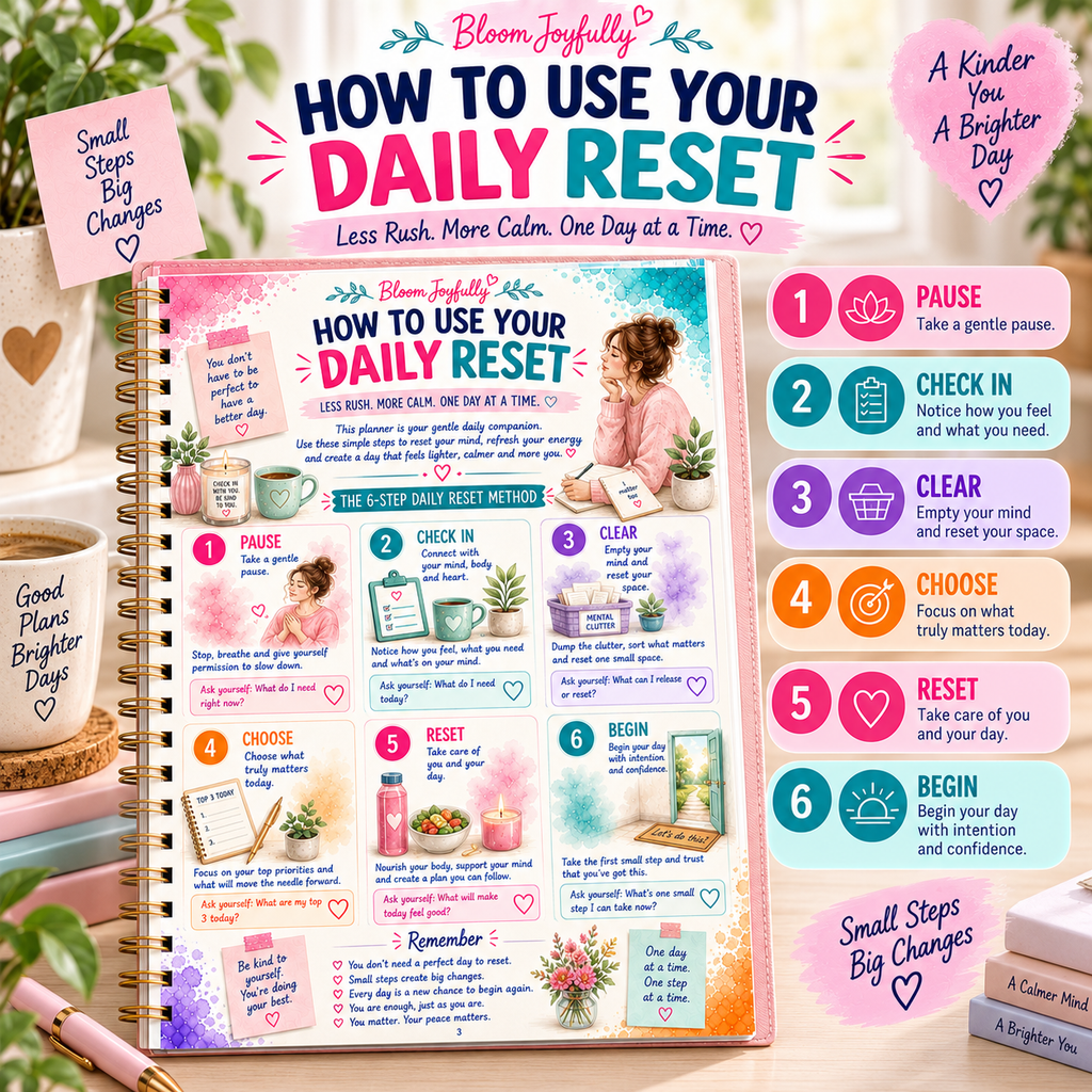 Daily Reset Planner — Printable PDF — existing product preview 5
