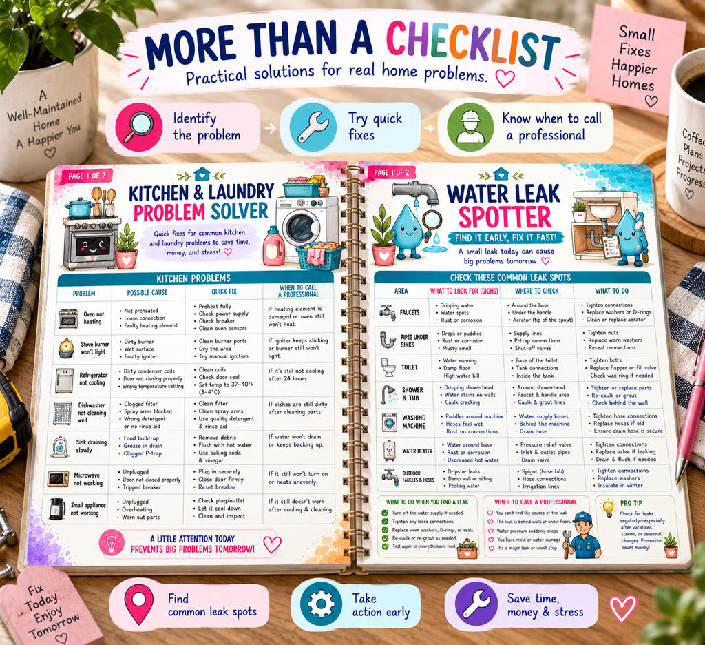 Home Maintenance Planner — Printable PDF — existing product preview 4