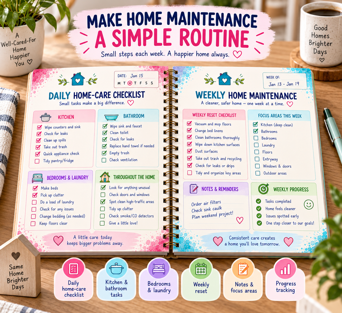 Home Maintenance Planner — Printable PDF — existing product preview 5