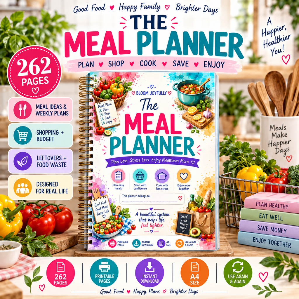 The Meal Planner — Printable PDF — existing product preview 2